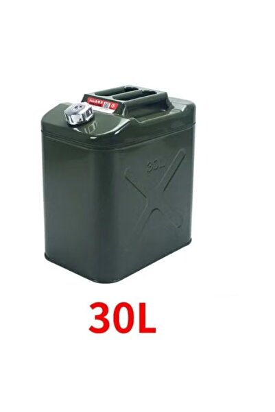 EasyLife 30L Metal Fuel Jerry Can Portable Gasoline Diesel Oil Storage Contai...