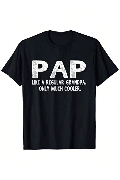 Astogria13 تي شيرت بطباعة جرافيكية مضحكة "PAP Like A Regular Only Cooler" للر...