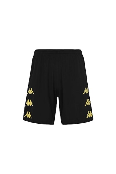 Kappa Pantaloni scurți de antrenament din material interlock, DORGOLIP, Negru, S