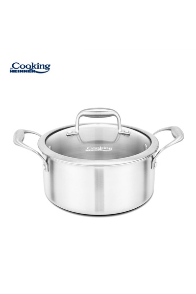 OEM SEMIOALA INOX+CAPAC STICLA 24x12CM, 5L, ATOMIC3, COOKING BY HEINNER
