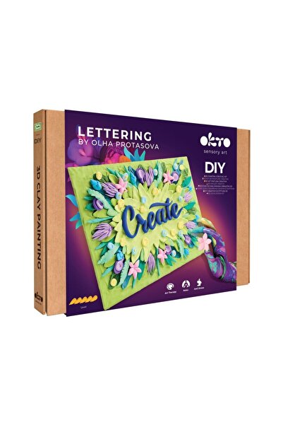 OKTO Set pictura 3D cu argila usoara, 30*40cm - CREATE