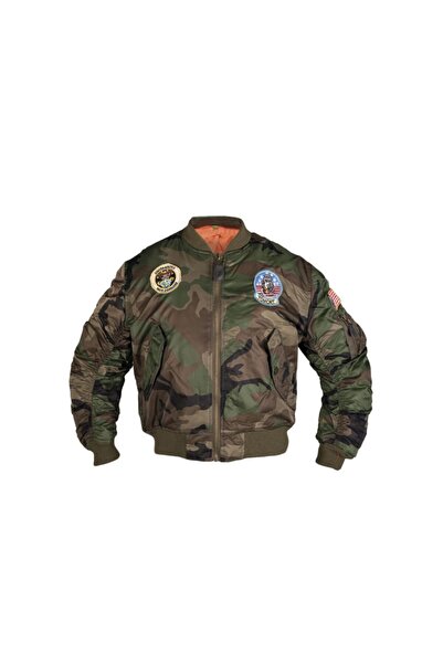 Mil-Tec Flight Jacket MA1 Παιδικό Usa Woodland XXL
