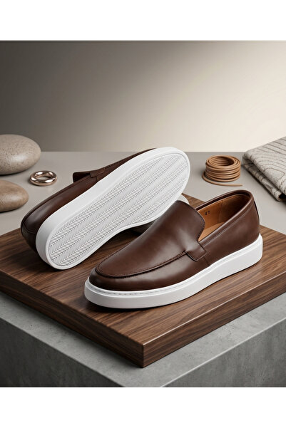 ERDOĞAN TULGAR Genuine Leather Light Poly Sole Summer Top Quality Loafer Men'...