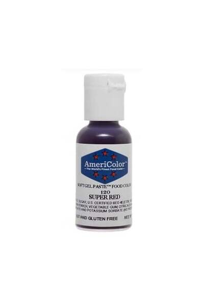 AmeriColor Food Coloring Gel Super Red 21g from