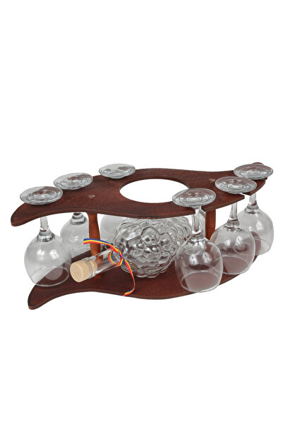 LimArt Set cadou artizanal pentru servire, model Strugure, suport lemn curbat...