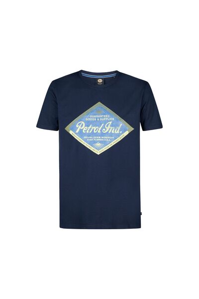 Petrol Industries Tricou bărbătesc M-1050-TSR634 Bleumarin