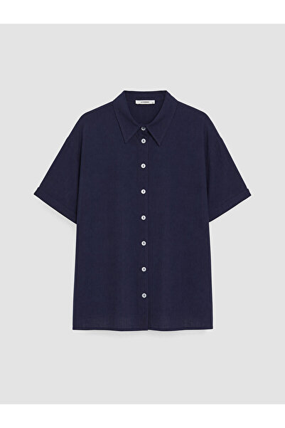 LC Waikiki Nevavm Women's Linen Blend Shirt with a Difference
