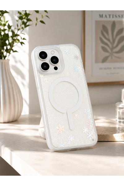 WOTOBEUS iPhone 16 Pro Compatible Fluid Sand Glitter Transparent Premium Stress Relief Shockproof Phone Case