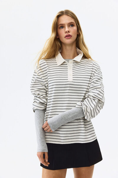 H&M Pamuklu Polo Üst