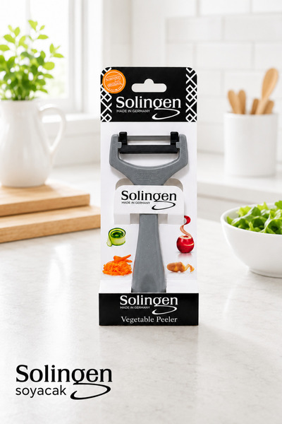 Sariva Home Solingen Sebze ve Meyve Soyacağı Paslanmaz Çelik Keskin Bıçaklı E...