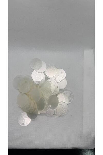 hobi dünyası evim Translucent Veined Marble Pattern Transparent 30 mm Pulsan 1St Quality Pearlescent Guipure Jewelry Fabric Bandana Mesh Beanie Bag Decoration Sequin Plastic Sequin Beads -25 Grams 48-50 Pieces -Color: Transparent Translucent