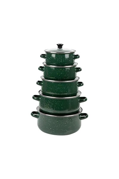 Tradeo 10 PCS Enamel Casserole Set with Lids, Non-Reactive Cookware, 16/18/20...