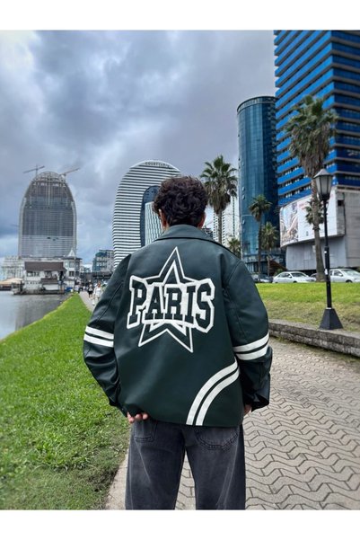 cordelia Paris Premium Green Deri Ceket