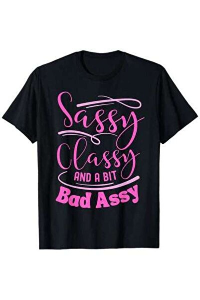 9TAY تي شيرت تحفيزي من Wo S - طباعة باللونين الوردي والأسود من Sassy Classy B...