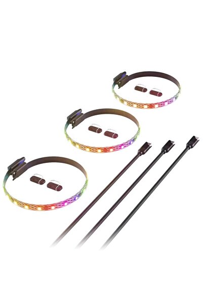 HYTE Kit de iluminare carcasă LS10 qRGB, 3 piese (Negru)