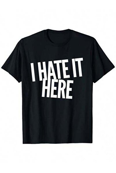 799 تي شيرت بطباعة "I Hate It Here Sarcastic Office Humor" - قميص قطني للجنسي...