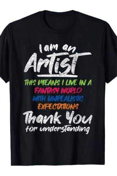 Astogria13 تي شيرت I Am An Artist هدية للجنسين، تي شيرت صيفي 2026 بأكمام قصير...