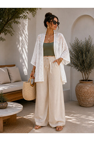 Erciyes Trend Kadın Nakış İşlemeli Kimono