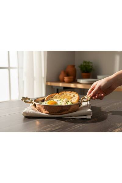 altınmutfak 18 cm Copper Pan Copper Skillet Egg Pan Omelet Pan