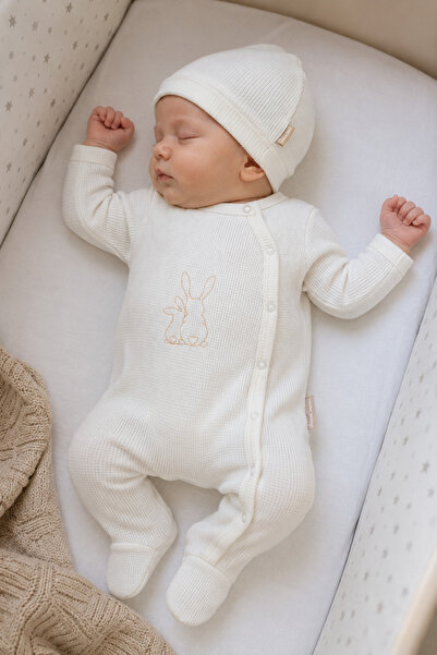 Babyhola Girl Boy Baby Premature Newborn Jumpsuit Beanie Set 15419