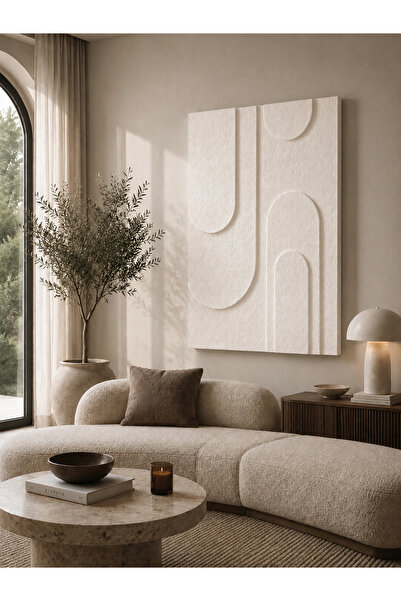 Lotus Home&More ARCUS - El Yapı 3 Boyutlu Dokulu Doğal Taş ve Alçı Rölyef Tab...
