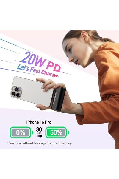 İWALK بطارية خارجية بسعة 4500 مللي أمبير [إصدار USB-C] [متوافقة مع سلسلة آيفو...