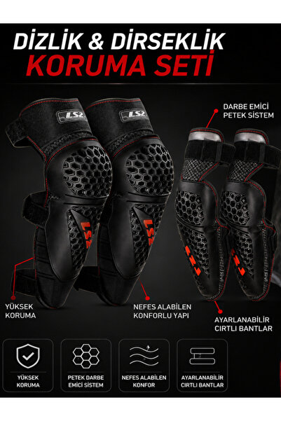 LS2 ROOKIE DİZLİK & DİRSEKLİK SET