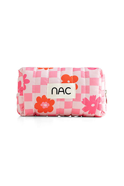 NAC STORE Midi Floral Quilted Daily Makeup and Cosmetic Bag