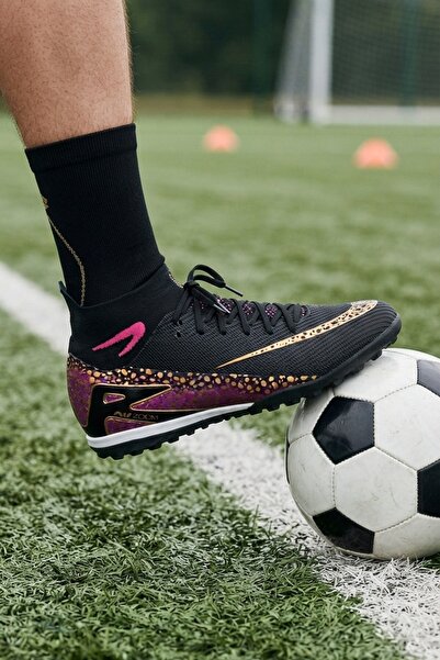 İncim Black Gold Patterned Semi-Professional Turf Ground Men's Astroturf Foot...