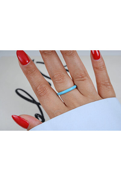 ATELİER TUĞBA Yzk576 Mineli Flat Adjustable Ring