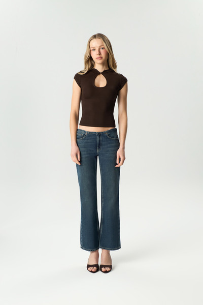 MERLİ. Japanese Style Blouse with Window Detail