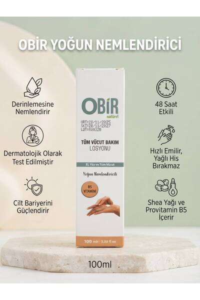 OBİR NATÜREL Obi̇r Natural Intensive Moisturizing Body Lotion 100 ml |   B5 V...
