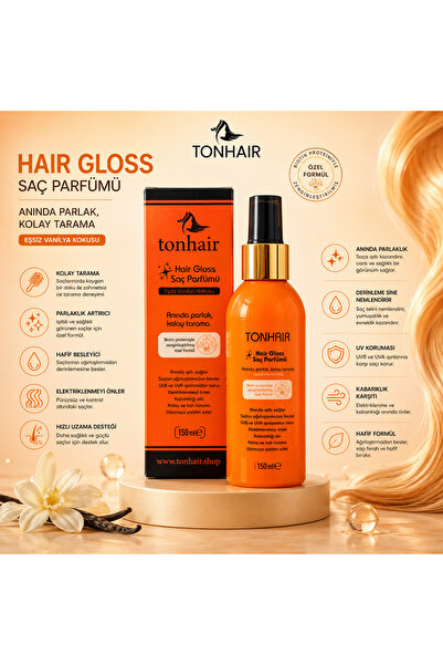 tonhair yeni nesil saç bakım & keratin sistemleri Hair Gloss Saç Parfümü