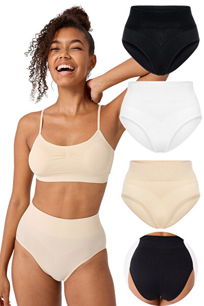 FOREVER MORE 3-Piece Women's Seamless High Waist Shaping Slip Corset Seamless