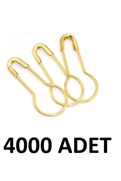 MTKardeşler 4000 Pieces of Pear-Shaped Safety Pins 2 cm Bulb Type Safety Pins
