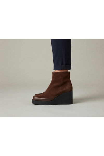 MARCO ROCCO Genuine Leather Zippered Boots Women's Shoes
