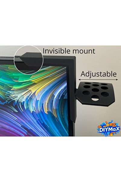 DIYMaX Monitor Headphone Hanger Holder Stand Adjustable Hanger Average Size 5 cm