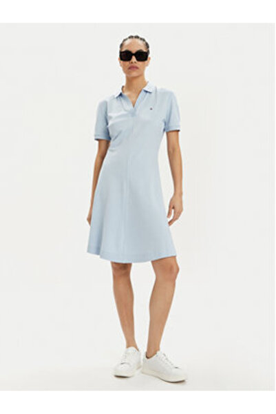 Tommy Hilfiger Rochie de vară pentru femei WW0WW41567 Albastră