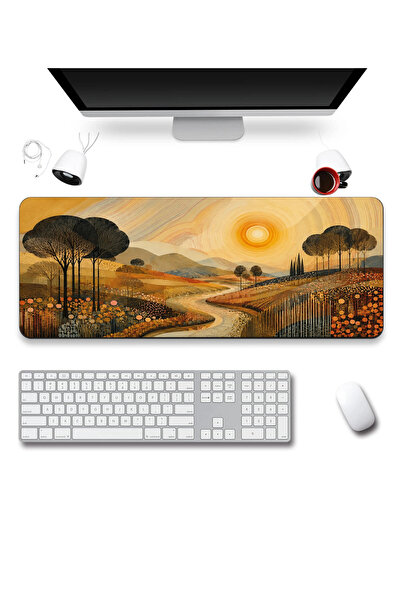 SonicTouch Keyboard Mousepad 40X90Cm Golden Valley Seamless Smooth Liquid-Pro...