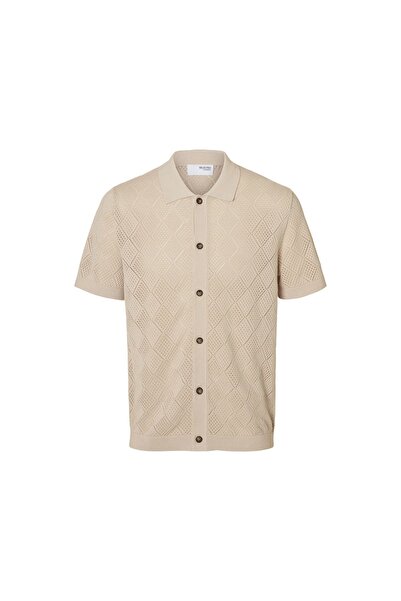 Selected Homme Cămașă bărbătească 16097564 Bej