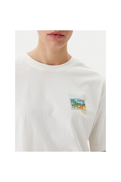 Napapijri Tricou de damă NP0A4IG42061 Crem