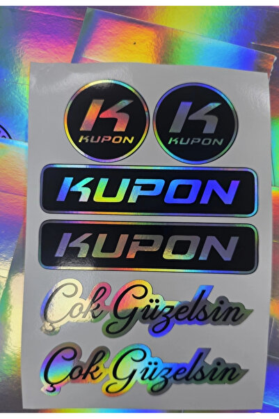 şimika tuning tuningmarketim Hologram Coupon 10X15 cm Quality Printing Sticke...