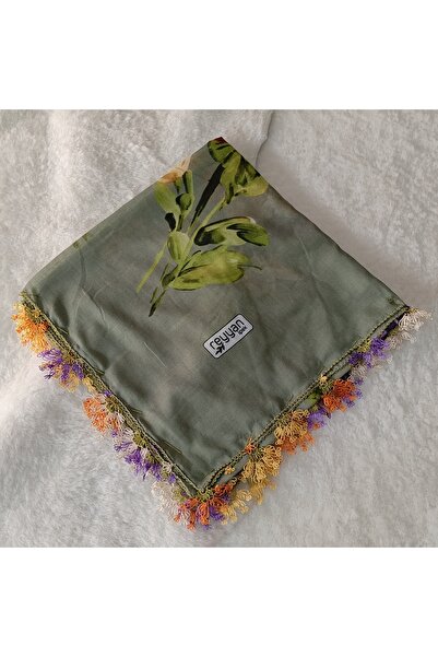 REYHAN Handmade Needlework Writing, Scarf, Yemeni, Mevlit Cover, Head Cover, ...