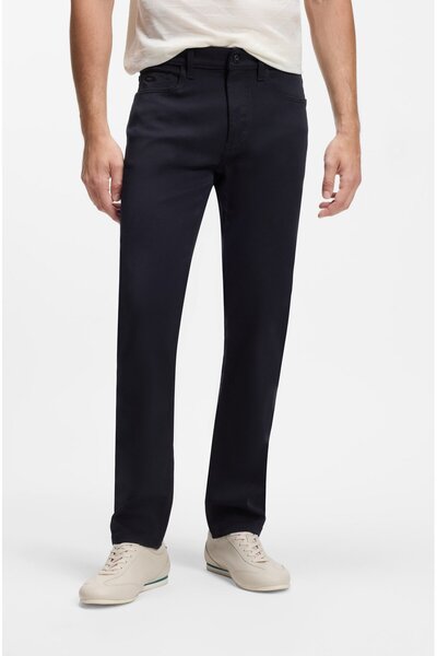 BOSS Men's Slim Fit Stretch Denim Black Jeans