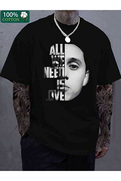 4Car تي شيرت رجالي قطني كاجوال من All We Need Is Love، ناعم ومريح، مثالي للار...