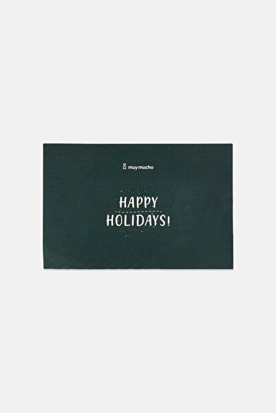Muy Mucho Christmas Post Card, Green