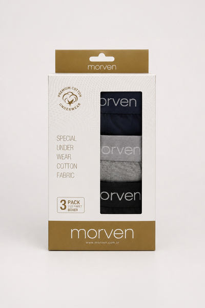 Morven Men's Assorted 3-Piece Boxer Set