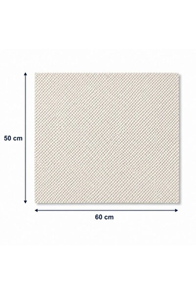 Nurteks Kaydırmaz Halı Altı Mat 50x60 cm Beyaz Kaymaz Zemin Koruyucu Çok Amaç...