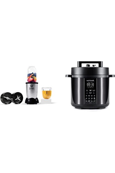 Nutribullet خلاط ماجيك بولت عالي السرعة بقوة 400 واط ووعاء طهي ذكي 9 في 1 من ...