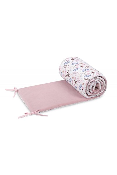 Sensillo Предпазител за легло Velvet Twigs Pink 180x30 см, двустранен, с паму...